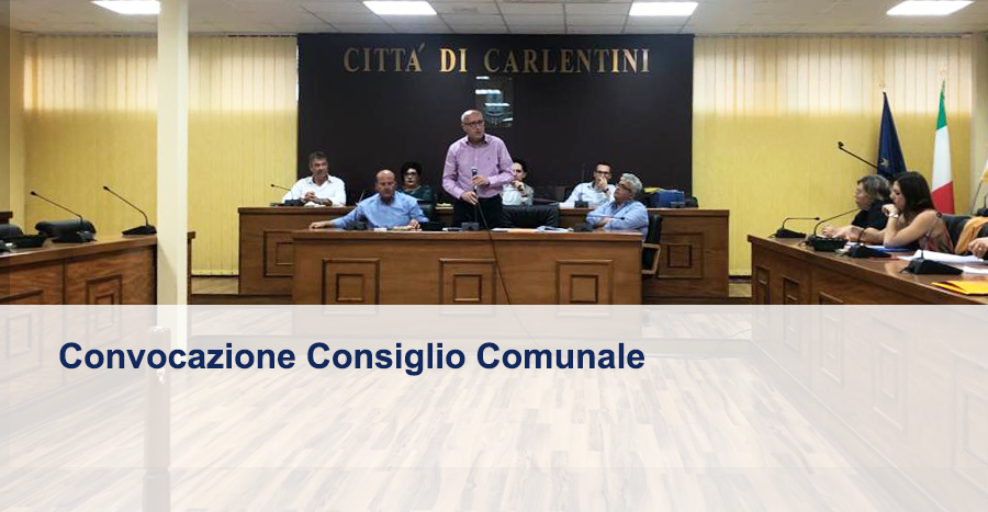 Convocazione del Consiglio Comunale