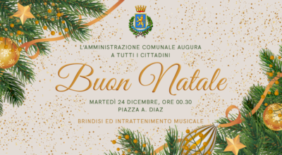 Notte di Natale: brindisi ed intrattenimento musicale in Piazza A. Diaz