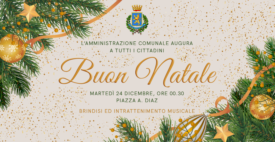 Notte di Natale: brindisi ed intrattenimento musicale in Piazza A. Diaz