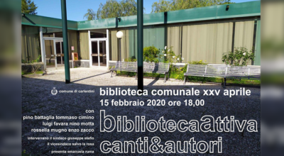 “BibliotecaAttiva canti&autori”: 15 febbraio 2020