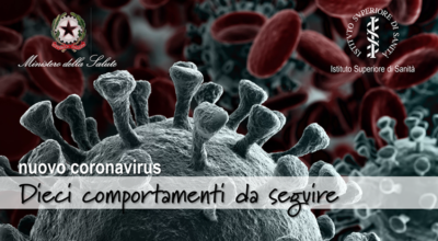 CORONAVIRUS: Dieci comportamenti da seguire