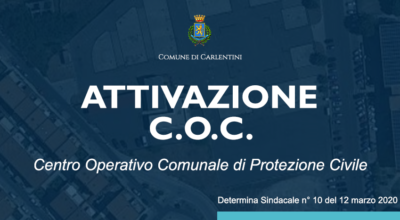 Attivazione temporanea C.O.C. di Protezione Civile