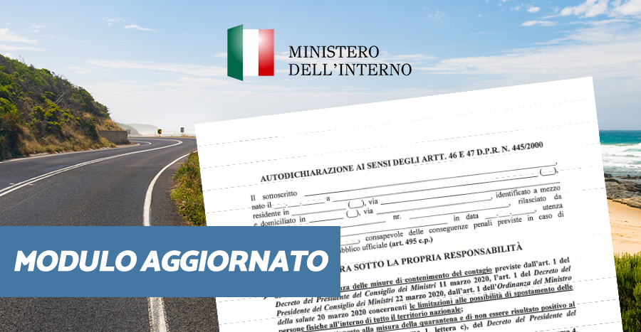 Autodichiarazione spostamenti: il modello aggiornato al 26 marzo 2020