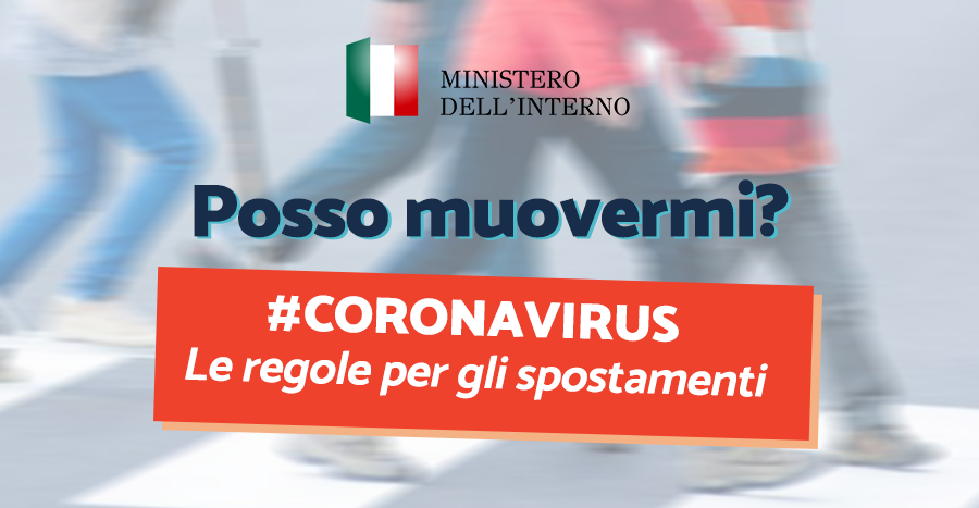 CORONAVIRUS: Le regole per gli spostamenti