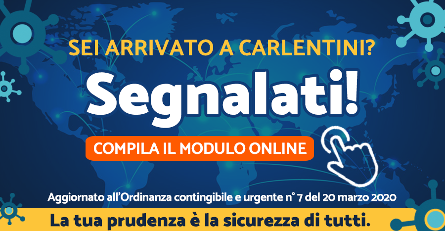 EMERGENZA COVID-19: Modulo online di autosegnalazione aggiornato (Ord. n°7 20/03 – PRS)