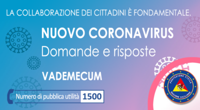 VADEMECUM: Domande e risposte sul nuovo coronavirus