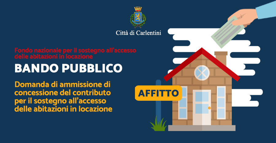 Bando Pubblico: contributo per il sostegno all’accesso delle abitazioni in locazione