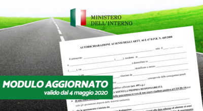 Autodichiarazione spostamenti: il modello valido dal 4 maggio 2020