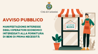 AVVISO PUBBLICO: manifestazione d’interesse degli operatori economici per la fornitura di beni di prima necessità tramite buoni spesa