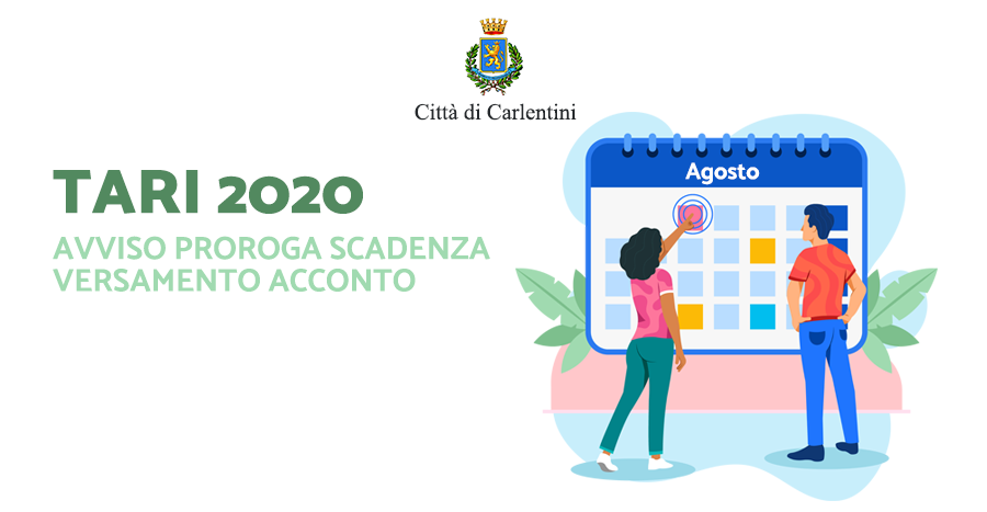 Avviso TARI 2020: proroga scadenze versamento acconto 2020