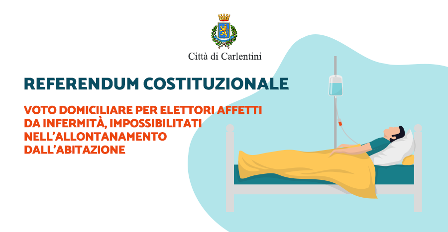 Referendum Costituzionale: voto domiciliare per elettori affetti da infermità