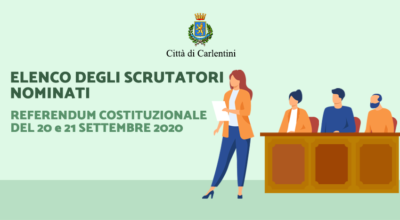 Referendum Costituzionale del 20 e 21 settembre 2020: elenco degli scrutatori nominati