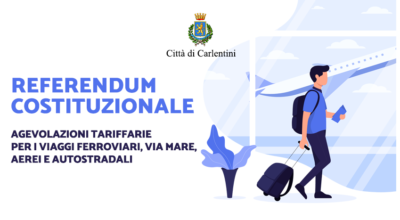 Referendum Costituzionale: agevolazioni viaggi rientro per il voto