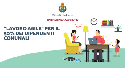 “Lavoro agile” per il 50% del personale comunale e disposizioni accesso dell’utenza nei locali comunali