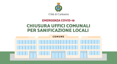 Chiusura uffici comunali per sanificazione locali