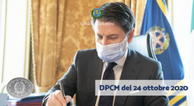 DPCM del 24 ottobre 2020: Misure urgenti di contenimento del contagio sull’intero territorio nazionale