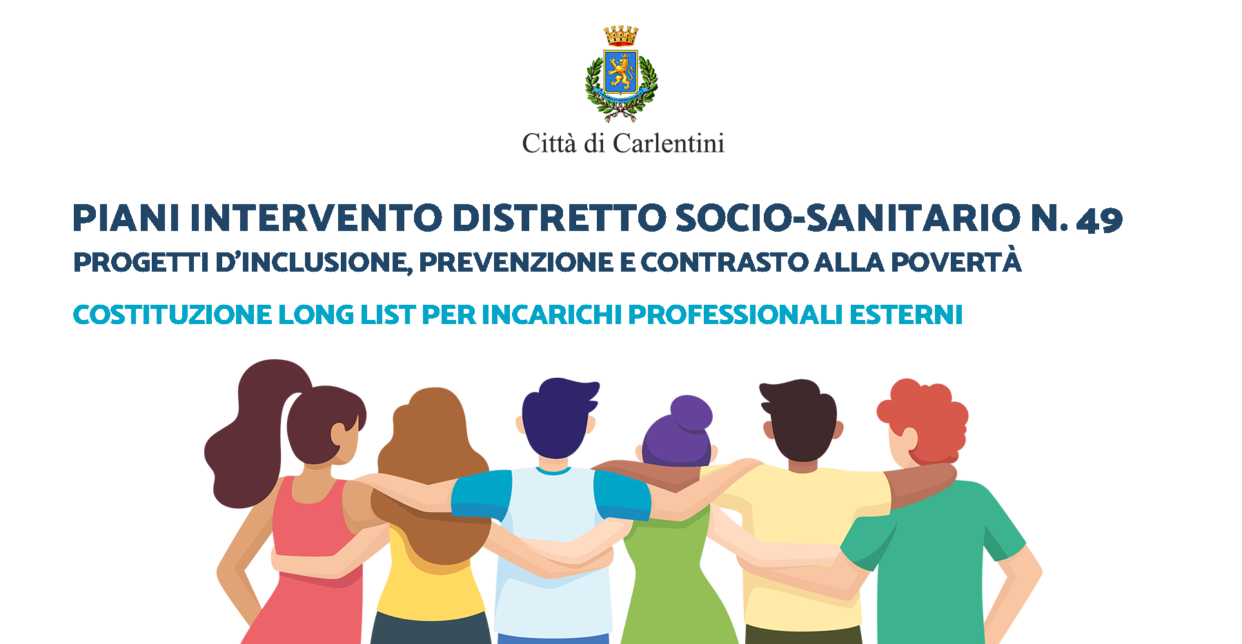 Piani di intervento Distretto socio-sanitario n° 49: Long list per incarichi professionali esterni