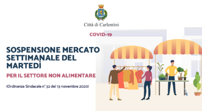 Ordinanza Sindacale n° 32 del 13 novembre 2020