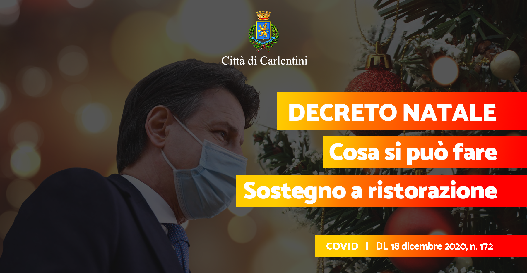 Decreto Natale: le misure restrittive e i contributi alle attività di ristorazione (D.L. n. 172, 18 dicembre 2020)