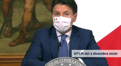 DPCM del 3 dicembre 2020: Misure urgenti di contenimento del contagio sull’intero territorio nazionale