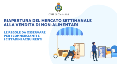 Mercato settimanale: riapertura alla vendita di non-alimentari