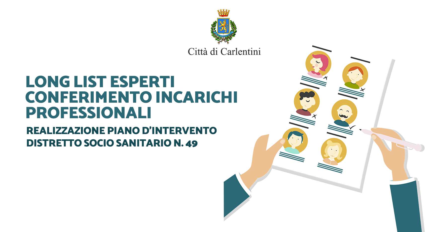 Long list esperti conferimento incarichi professionali per progetti SIA/Rei/Rds – Distretto socio sanitario n. 49: verbale commissione tecnica