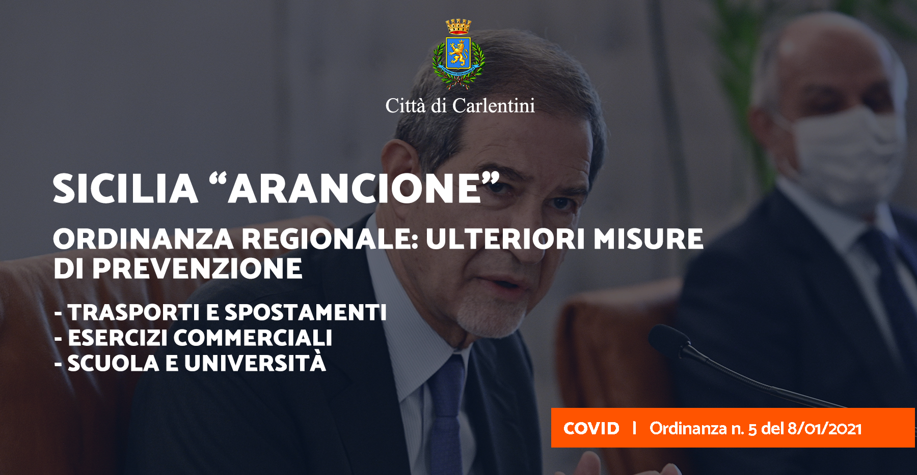 Ordinanza contingibile e urgente n. 5 del 8 gennaio 2021