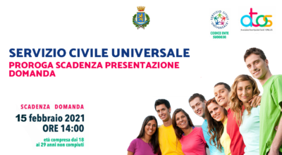 Servizio Civile Universale: proroga scadenza domanda partecipazione