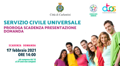 Servizio Civile Universale: ulteriore proroga scadenza domanda partecipazione