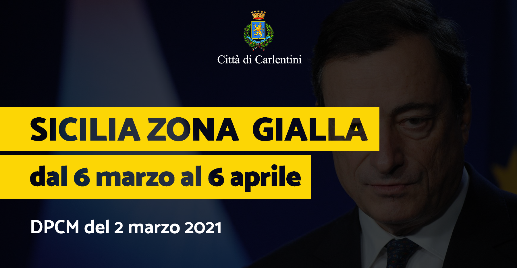 Sicilia “Zona Gialla”: il nuovo DPCM del 2 marzo 2021