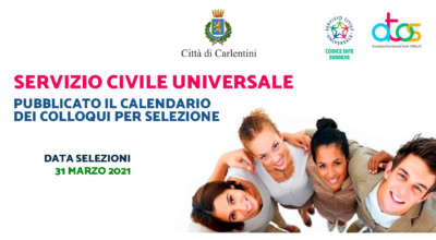 Servizio Civile Universale: pubblicato il calendario dei colloqui di selezione