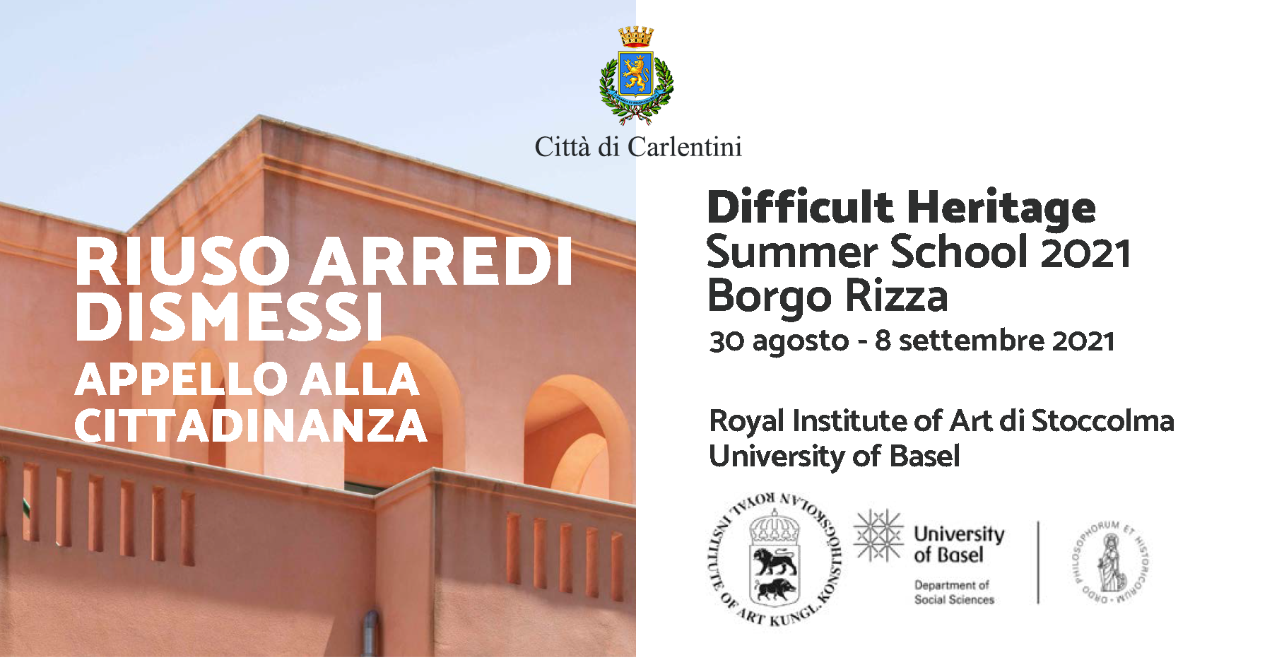 Summer School “Difficult Heritage” 2021: Open Call alla cittadinanza