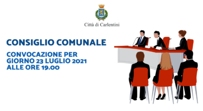 Consiglio Comunale: convocazione per venerdì 23 luglio, ore 19.00