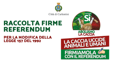 Comitato Referendum “SÌ” ABOLIAMO LA CACCIA: Raccolta firme