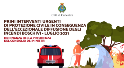 Primi interventi urgenti di Protezione Civile per incendi boschivi, luglio 2021: Ordinanza PCM