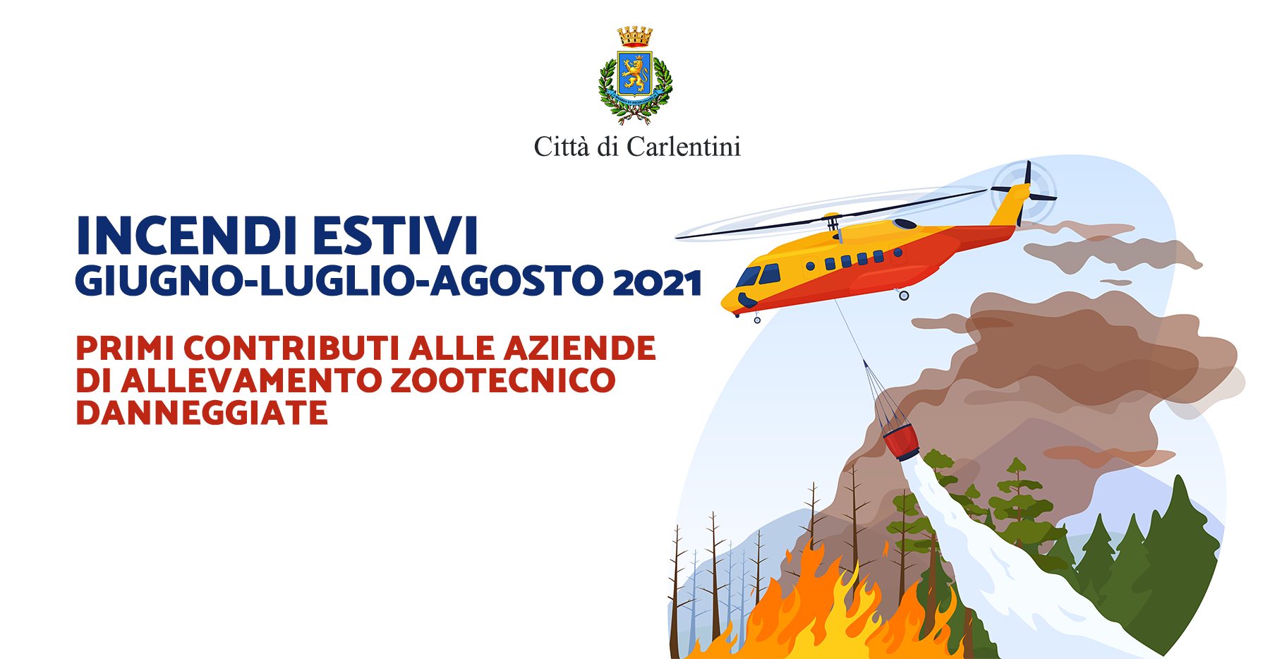 Incendi estivi mesi di giugno, luglio, agosto 2021: criteri e modalità di erogazione dei primi contributi alle aziende di allevamento zootecnico danneggiate