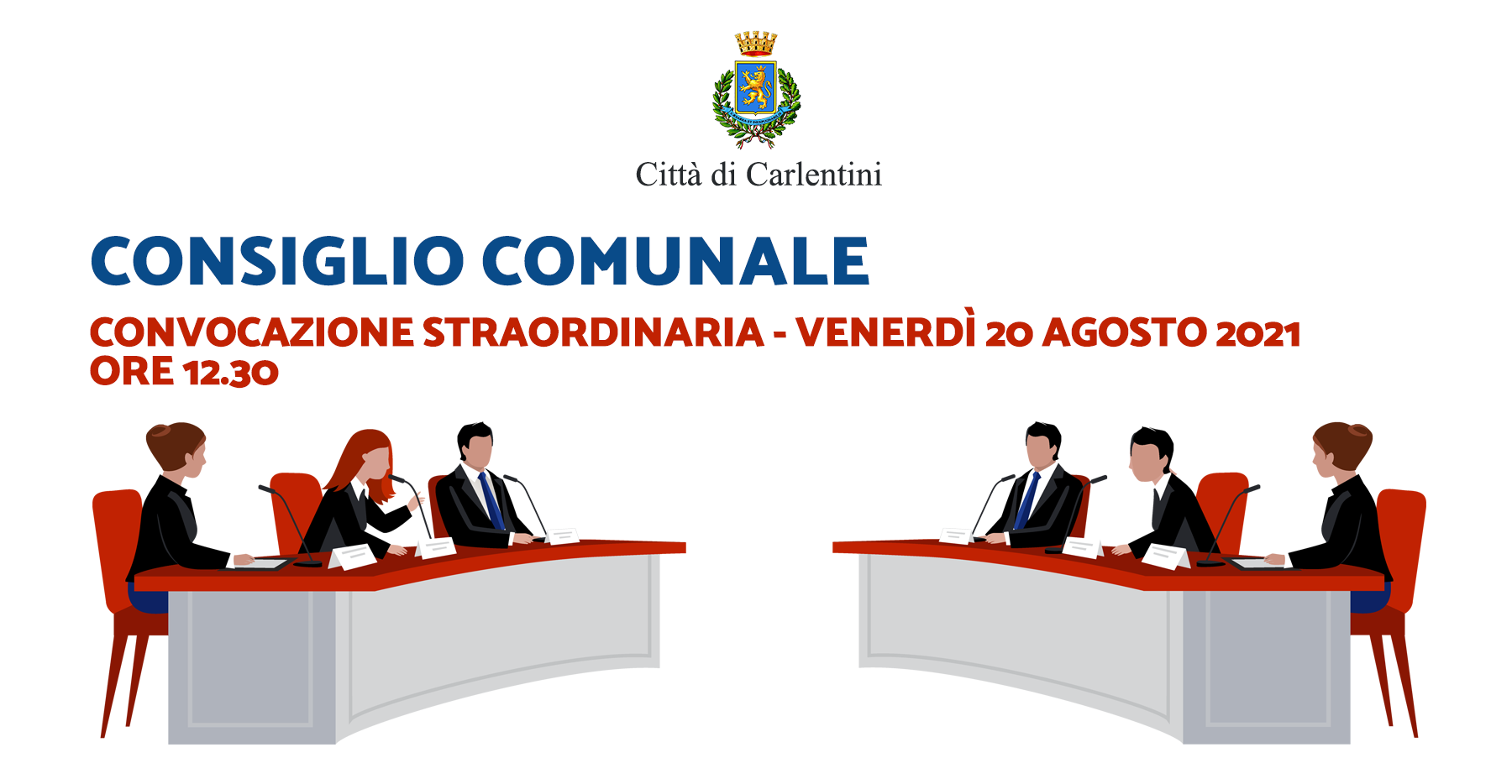 Consiglio Comunale: convocazione straordinaria per venerdì 20 agosto