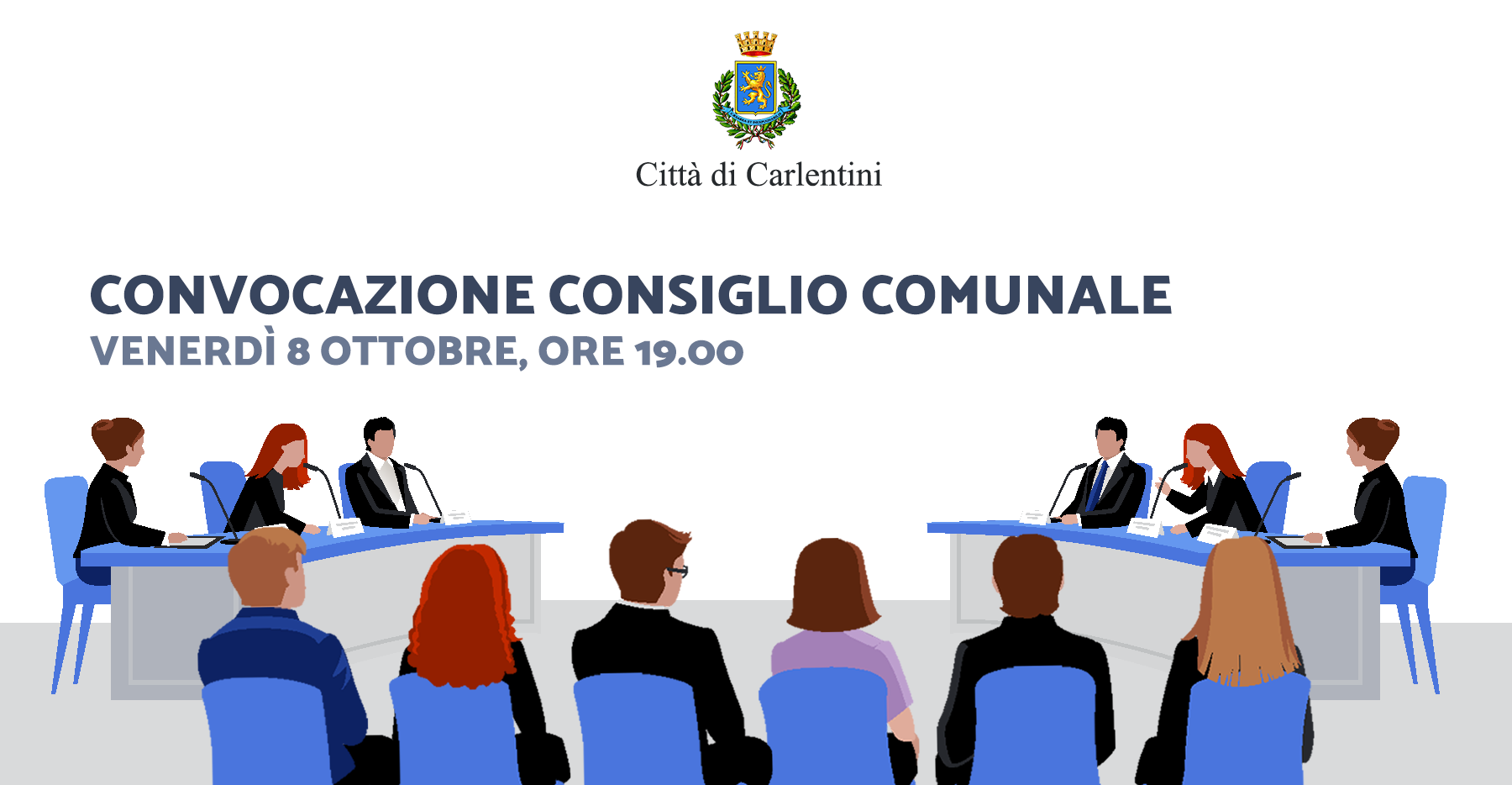 Consiglio Comunale: convocazione per venerdì 8 ottobre