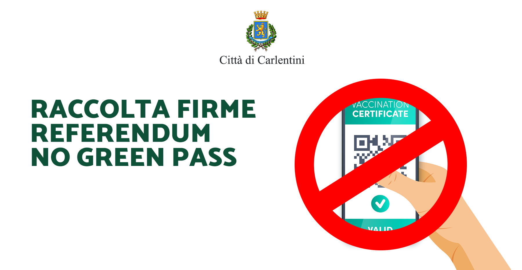 Referendum “No green-pass”: raccolta firme