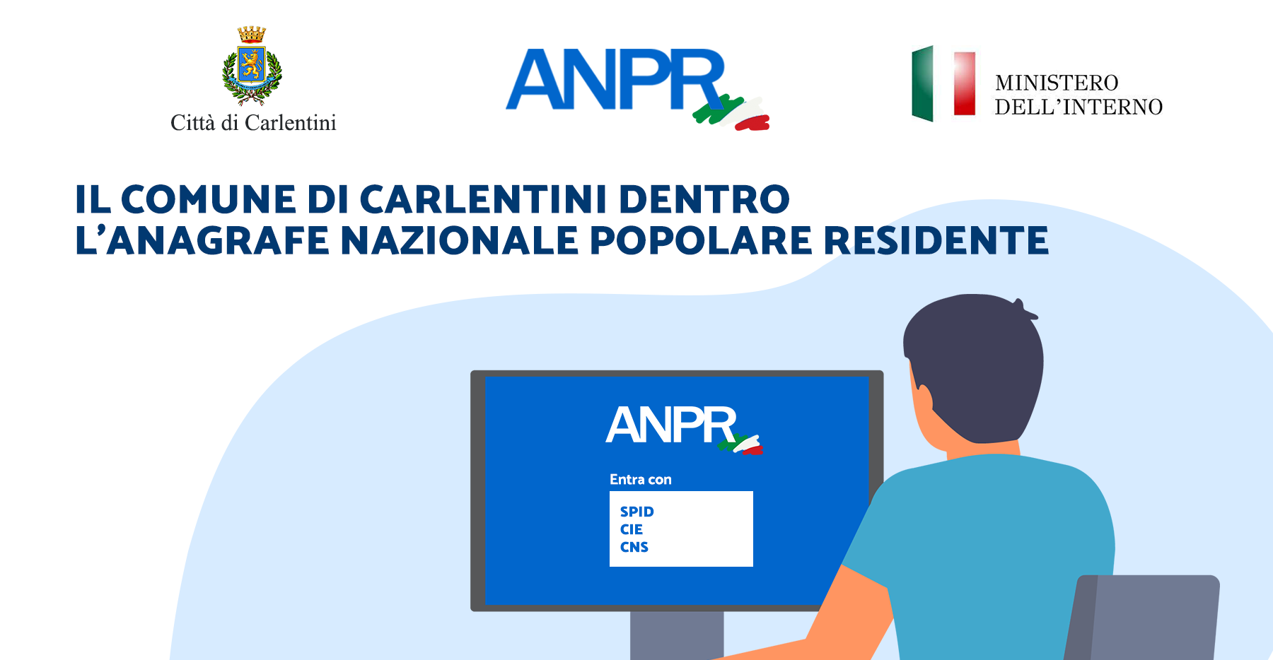 ANPR: attivo il servizio “Anagrafe Nazionale Popolare Residente” per i cittadini di Carlentini