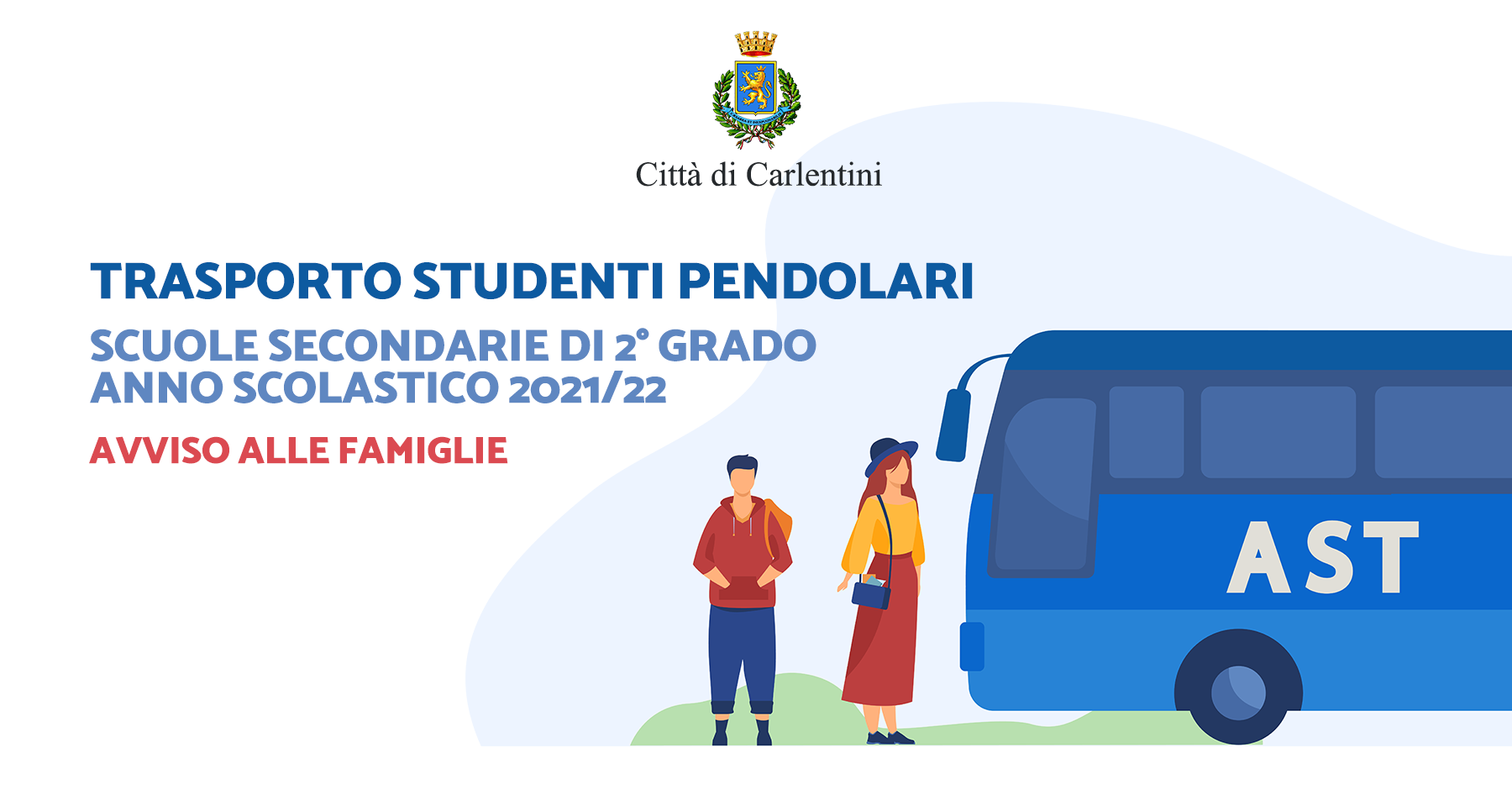 Trasporto studenti pendolari scuole secondarie di 2° grado: avviso alle famiglie