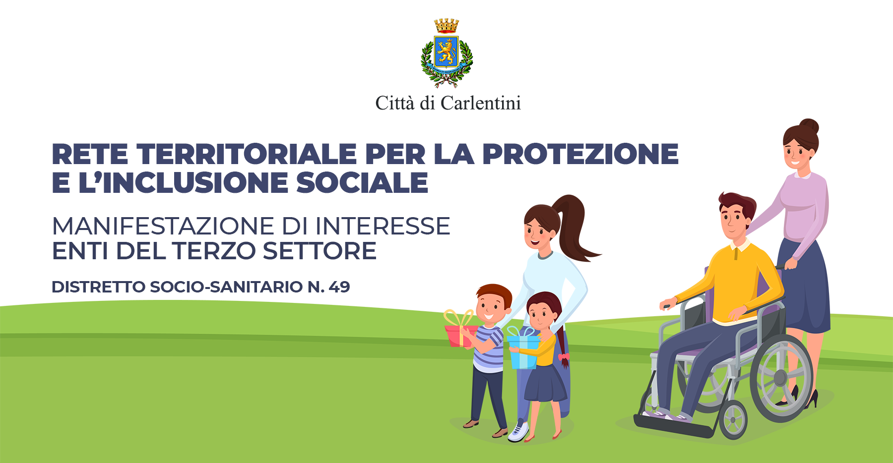 Costituzione “Rete territoriale per la protezione e l’inclusione sociale”: manifestazione di interesse Enti Terzo Settore.