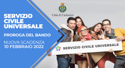 Servizio Civile Universale: proroga del bando. Nuova scadenza il 10 febbraio 2022.