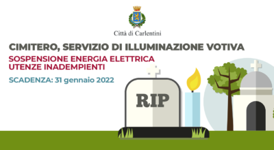 Cimitero, servizio di illuminazione votiva