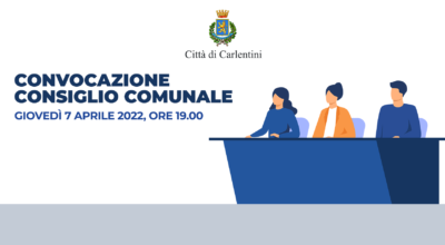 Consiglio Comunale: convocazione per giovedì 7 aprile, ore 19