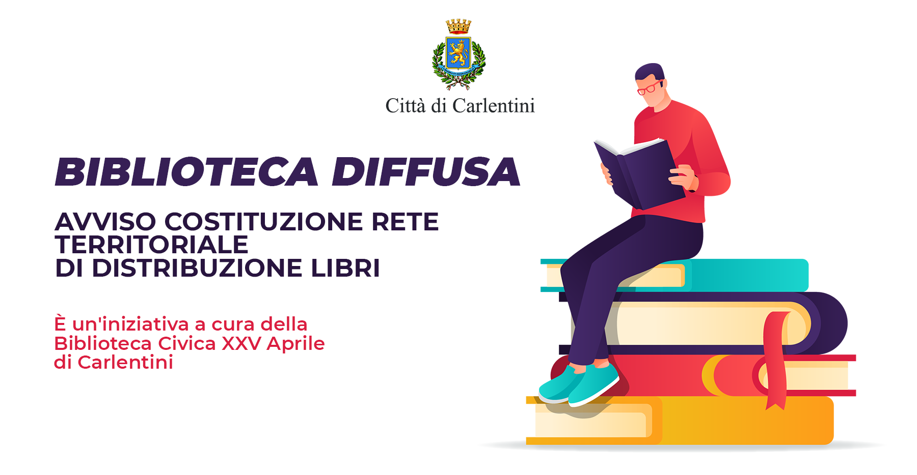 Progetto “Biblioteca diffusa”: Avviso costituzione rete territotriale di distribuzione libri