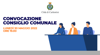 Consiglio Comunale: convocazione per lunedì 30 maggio, ore 19