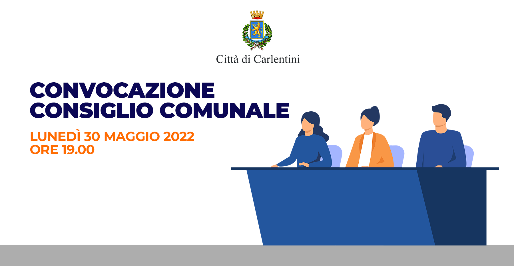 Consiglio Comunale: convocazione per lunedì 30 maggio, ore 19