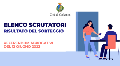 Referendum del 12 giugno 2022: convocazione della Commissione elettorale comunale, per la nomina, tramite sorteggio, degli scrutatori