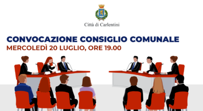 Consiglio Comunale: convocazione per mercoledì 20 luglio, ore 19.00